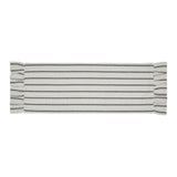 Kayley Ticking Stripe Ruffled Table Runners-Lange General Store