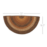 Kettlehurst Braided Rug - Half Circle-Lange General Store