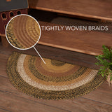 Kettlehurst Braided Rug - Half Circle-Lange General Store