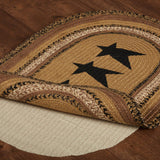 Kettlehurst Collection Jute Rugs - Oval Stars-Lange General Store