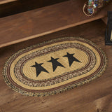 Kettlehurst Collection Jute Rugs - Oval Stars-Lange General Store