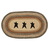 Kettlehurst Collection Jute Rugs - Oval Stars-Lange General Store