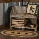 Kettlehurst Collection Jute Rugs - Oval Stars-Lange General Store