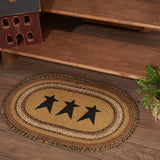 Kettlehurst Collection Jute Rugs - Oval Stars-Lange General Store