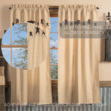 Kettlehurst Crow Short Panel Curtains