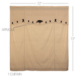 Kettlehurst Crow and Star Shower Curtain