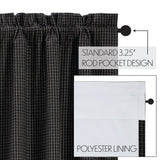 Kettlehurst Plaid Scalloped Blackout Panel-Lange General Store