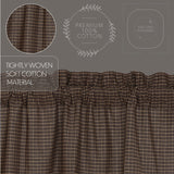 Kettlehurst Plaid Scalloped Blackout Panel-Lange General Store