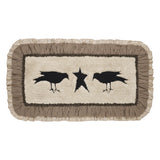 Kettlehurst Primitive Cotton Bath Mat with Ruffled Edge-Lange General Store