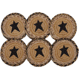 Kettle Grove Star Jute Coasters-Lange General Store