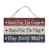 Kneel Stand Pray Wooden Sign-Lange General Store