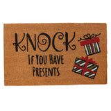 Knock If You Have Presents Door Mat-Lange General Store