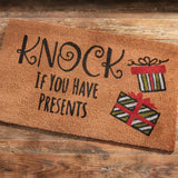 Knock If You Have Presents Door Mat-Lange General Store