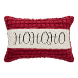 Kringle Chenille Christmas Ho Ho Ho Pillow-Lange General Store