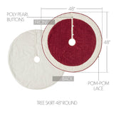 Kringle Chenille Christmas Tree Skirt-Lange General Store