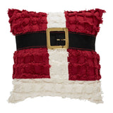 Kringle Chenille Santa Suit Pillow 12"-Lange General Store