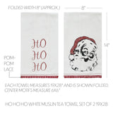 Kingle Chenille Ho Ho Ho Tea Towel Set-Lange General Store