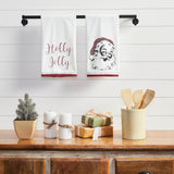 Kingle Chenille Holly Jolly Tea Towel Set-Lange General Store