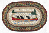 Labs in Canoe Braided Rug-Lange General Store