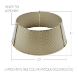 Lattice Metal Tree Collar Antique Gold 20"-Lange General Store
