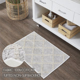 Lattice Oatmeal Bath Mat-Lange General Store