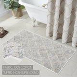 Lattice Oatmeal Bath Mat-Lange General Store