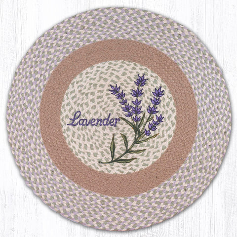 Lavender Round Braided Rug-Lange General Store