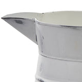 Distressed White Milk Pitcher-Lange General Store