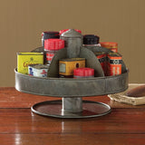 Lazy Susan Galvanized Organizer-Lange General Store