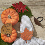 Leaf Assorted Napkin Rings-Lange General Store