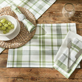 Leah Green Plaid Placemats-Lange General Store