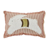 Spring In Bloom Applique Leaping Bunny Pillow-Lange General Store