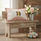 Spring In Bloom Applique Leaping Bunny Pillow-Lange General Store