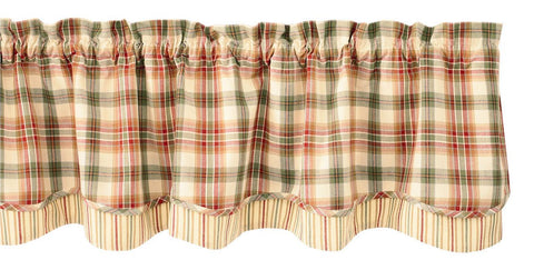 Lemon Pepper Layered Valance-Lange General Store