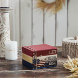 Let Freedom Ring Block Sign w/American Map-Lange General Store