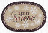 Let It Snow Braided Rug-Lange General Store