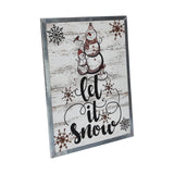 Let It Snow Snowman Framed Sign-Lange General Store