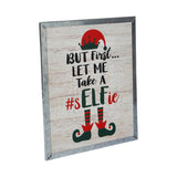 Let Me Take A Selfie Elf Framed Wall Hanging Sign-Lange General Store