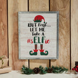 Let Me Take A Selfie Elf Framed Wall Hanging Sign-Lange General Store