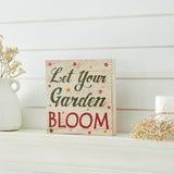 Let Your Garden Bloom Block Sign-Lange General Store