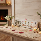 Spring In Bloom Love Grows Here w/ Tulips Wall Sign-Lange General Store