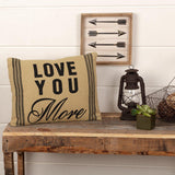 Love You More Pillow-Lange General Store