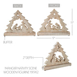 Manger Nativity Scene Wooden Figurine-Lange General Store