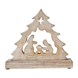 Manger Nativity Scene Wooden Figurine-Lange General Store