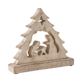 Manger Nativity Scene Wooden Figurine-Lange General Store