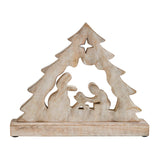 Manger Nativity Scene Wooden Figurine-Lange General Store