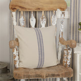 Market Place Blue Fabric Pillow Cover 20"x20"-Lange General Store