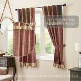 Mayzie Patchwork Short Panel Curtains-Lange General Store