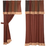 Maisie Patchwork Short Panel Curtains-Lange General Store