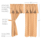 Mayzie Short Panel Curtains